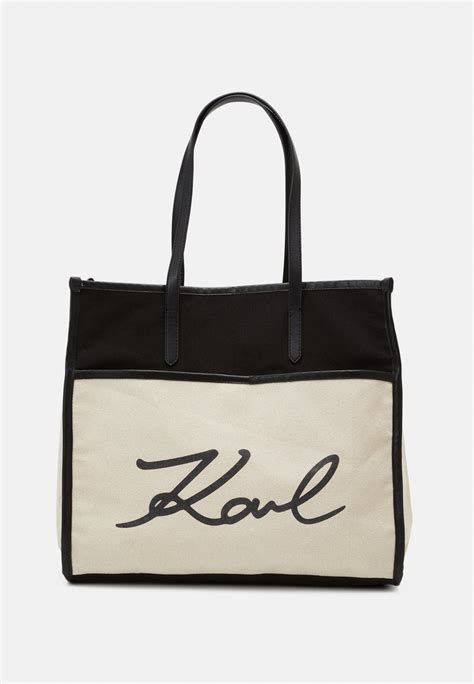 karl lagerfeld signature bag black